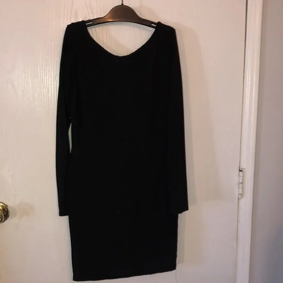 Black long sleeve dress brand fashion junked size L - Picture 1 of 5